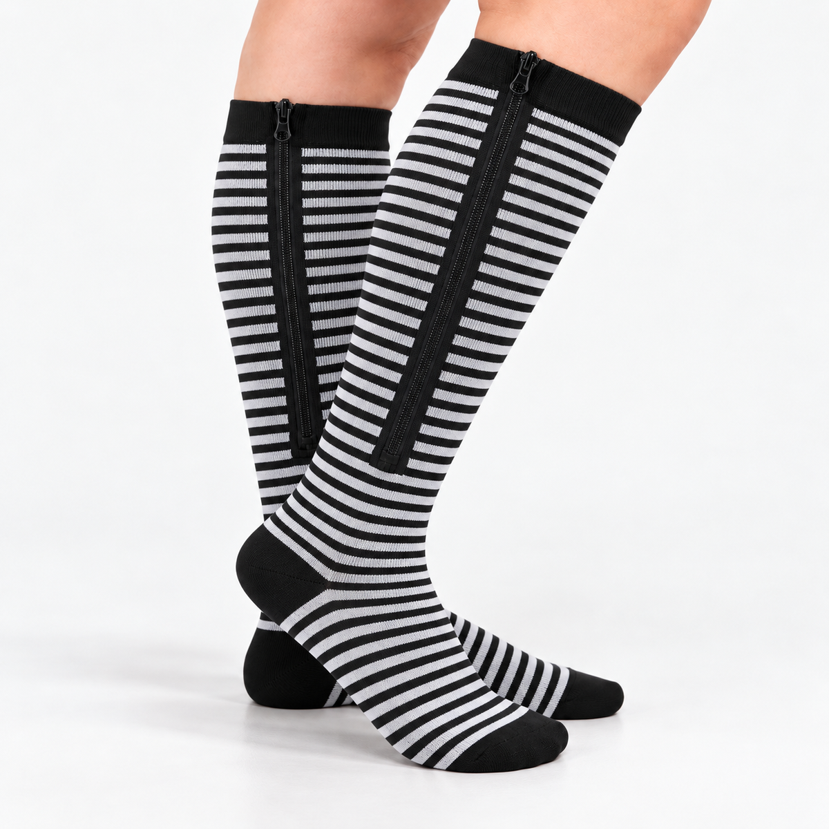 Bamboo Compression Socks with Zipper